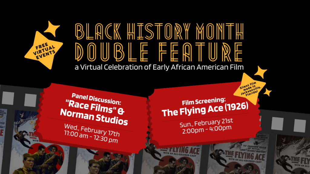 Black History Month Double Feature: a Virtual Celebration of Early African American Film

Panel Discussion: "Race Films" & Norman Studios

Film Screening: The Flying Ace (1926)